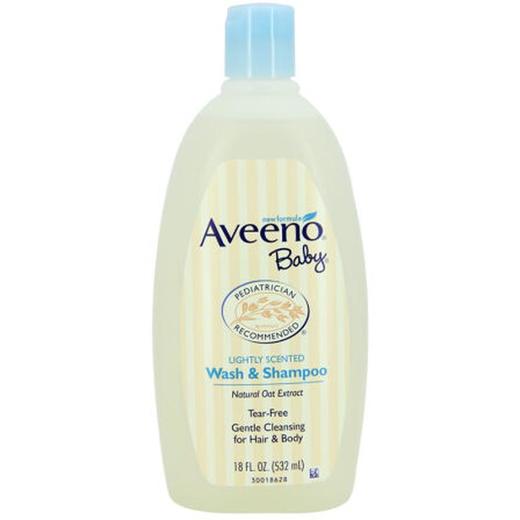 【保税仓】美国Aveeno Baby艾维诺宝宝天然燕麦洗发沐浴液532ml 商品图0