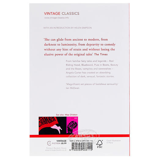 【中商原版】安吉拉·卡特 染血之室与其他故事 英文原版 The Bloody Chamber And Other Stories Angela Carter 文学小说 商品图1