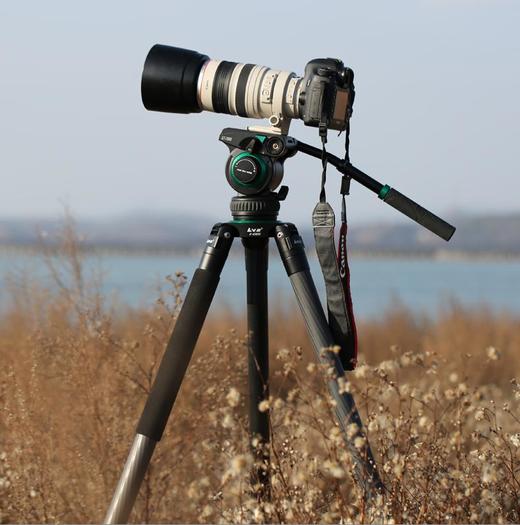 狼族优选丨LVG 打鸟专用 3节36mm大管径 单反适用 碳纤维摄像三脚架+云台套装 商品图1