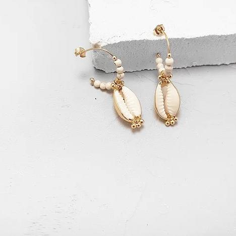 北京仓｜ELISE TSIKIS-Vadia-天然海螺 耳环 ［法国设计师］ 商品图1