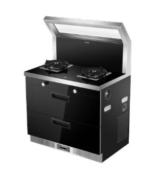 海尔Leader集成灶 120分钟定时 120L双层碗柜 烟机延时关闭排烟 烟灶联动 瞬燃点火 红外线烘干功能 JJZT-L9T带双层碗柜(天然气) 商品图2