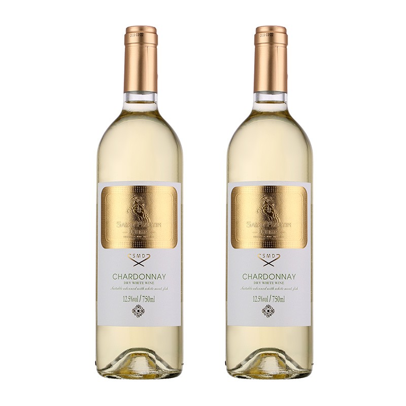 圣马丁公爵 干白葡萄酒红酒2瓶装送精美礼袋 750ML/瓶 有票JPY带授权招加盟代理