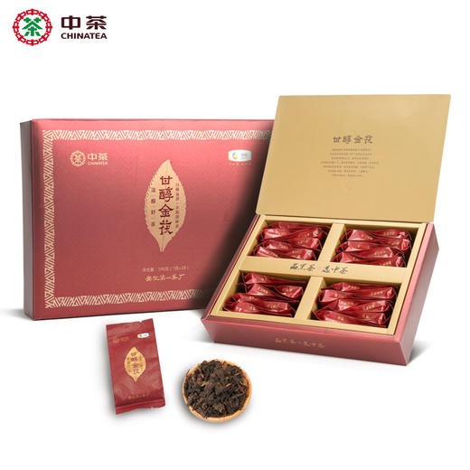 中茶牌安化黑茶甘醇金茯解散礼盒装196g