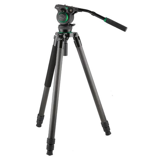 狼族优选丨LVG 打鸟专用 3节36mm大管径 单反适用 碳纤维摄像三脚架+云台套装 商品图2