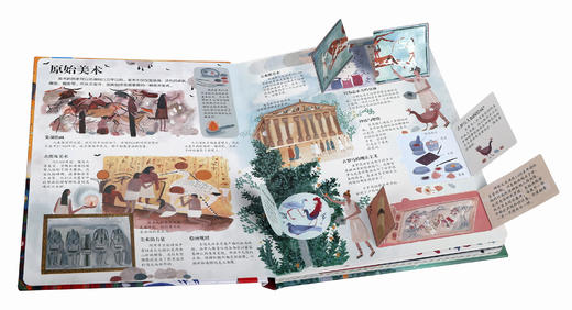 乐乐趣揭秘翻翻书第4辑  揭秘美术+揭秘音乐 商品图1
