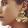 北京仓｜ELISE TSIKIS-PENSEES-耳环 （金色大号）［法国设计师］ 商品缩略图0