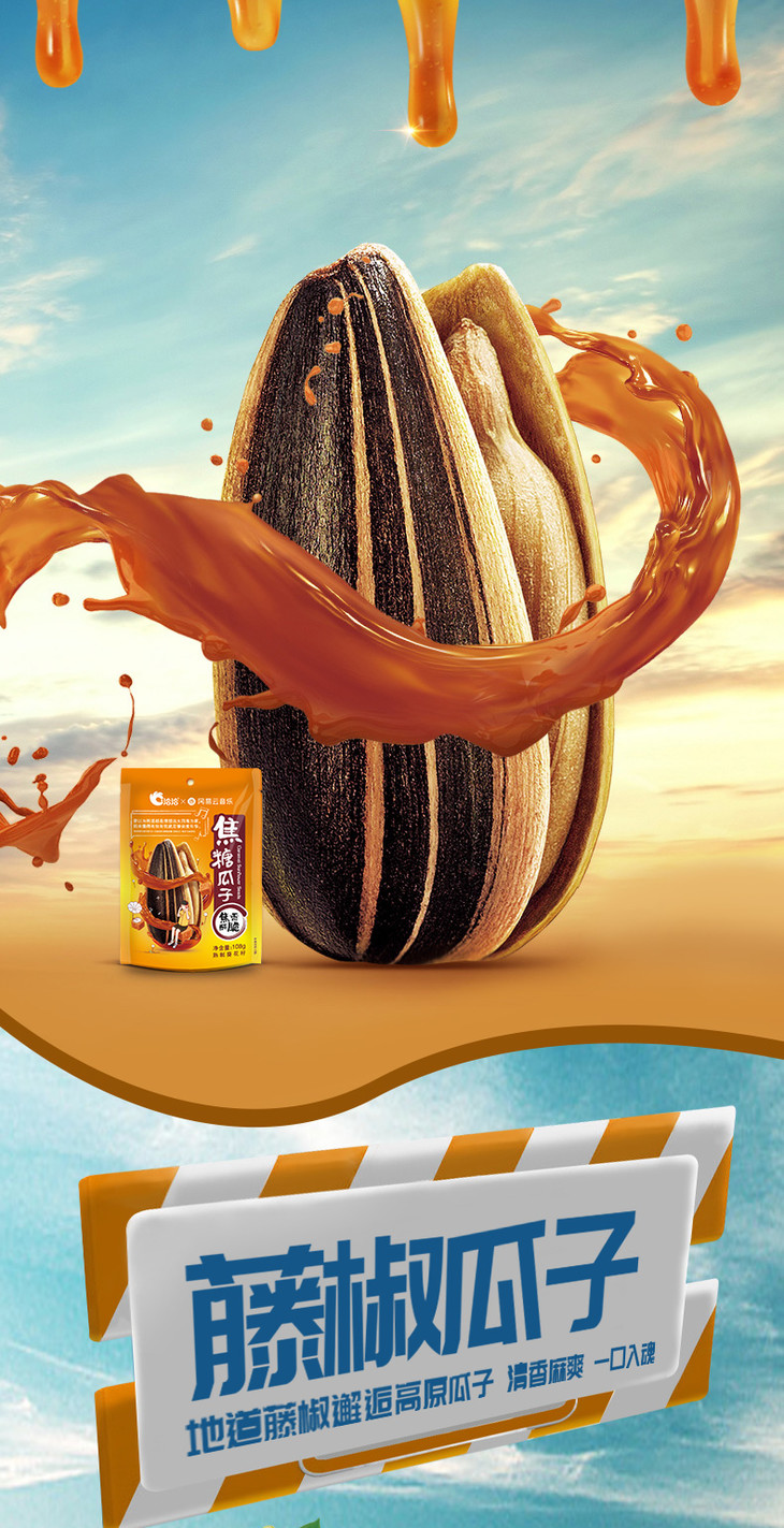 洽洽 蓝袋山核桃瓜子 108g*5袋(新老包装随机发货)