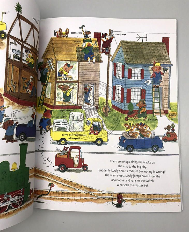 英文原版绘本斯凯瑞童书系列5本richardscarry有趣的睡前故事书会飞的