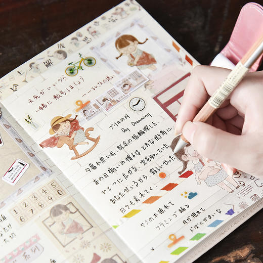 三年二班麻球笔记本子学生创意皮面本女生可爱手账本记事日记本z