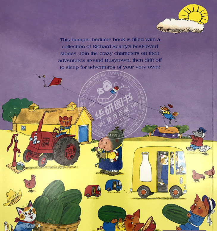 英文原版绘本斯凯瑞童书系列5本richardscarry有趣的睡前故事书会飞的