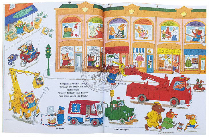 英文原版绘本斯凯瑞童书系列5本richardscarry有趣的睡前故事书会飞的