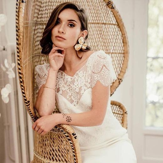 北京仓｜ELISE TSIKIS-PENSEES-耳环 （金色大号）［法国设计师］ 商品图4