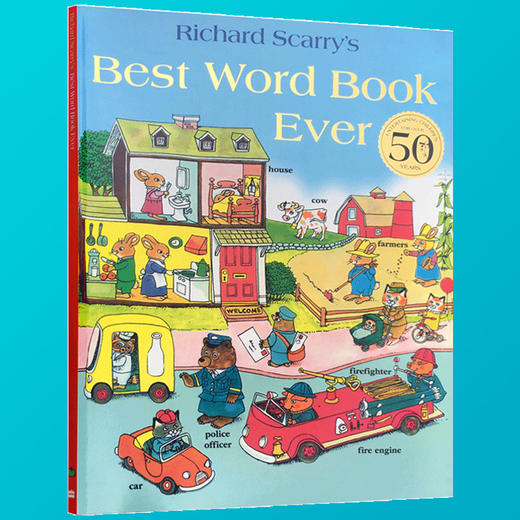 正版 斯凯瑞词汇书 Richard Scarry's Best Word Book Ever 会讲故事的单词书 英文原版 斯凯瑞金色童书 英文绘本 英文版 商品图1