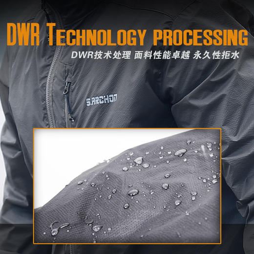 执政官男士皮肤风衣 户外通勤战术皮肤衣全天候便携式夹克皮肤风衣  商品图2
