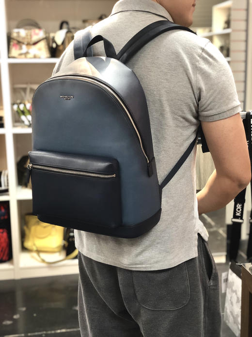 mk男士全皮复古风双肩包