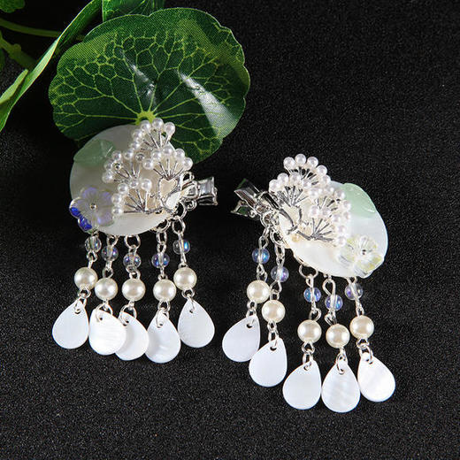 LQSP-DC0512GHP新款珍珠贝壳古风发饰TZF 商品图4