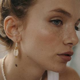 北京仓｜ELISE TSIKIS-Vadia-天然海螺 耳环 ［法国设计师］