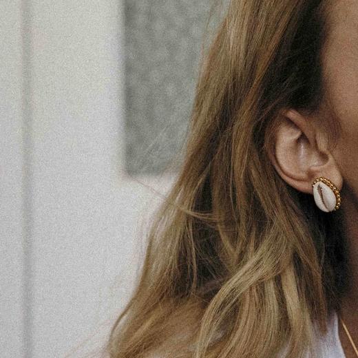 北京仓｜ELISE TSIKIS-Santorini-天然海螺 耳环 ［法国设计师］ 商品图2