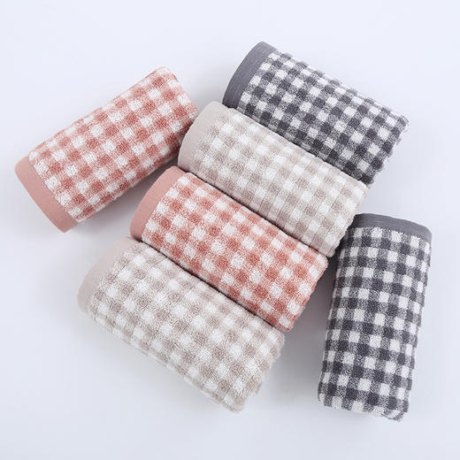 老米优品 / 【 宁静 生活物语 】无印工厂直供 新疆长绒棉 日系毛巾+浴巾 ❤ 全棉吸水性好！ 格纹毛巾敲日系~~~ 柔软，简约。 商品图0