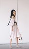 AtelierMissLu / Cintia-香槟粉飘带装饰连身裙 商品缩略图3