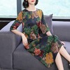 NYL 175380 新款气质七分袖裙子 印花连衣裙 商品缩略图2