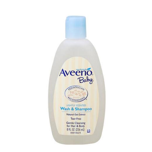 【保税仓】美国Aveeno Baby艾维诺宝宝天然燕麦洗发沐浴液236ml 商品图0