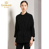乔万尼春秋ins潮立领宽松抽绳收腰黑色休闲短外套女欧货EN3B333 商品缩略图2