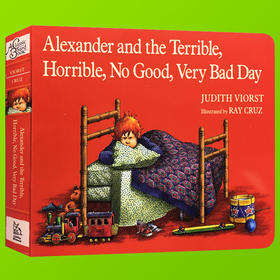 亚历山大和糟糕的一日 英文原版进口绘本 Alexander and the Terrible Horrible No Good Very Bad Day 汪培珽推荐第五阶段纸板书