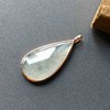冰种雪花棉翡翠大水滴素面18k玫瑰金镶嵌 商品缩略图1