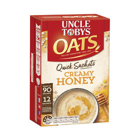 【保税仓】雀巢UNCLE TOBYS 托比叔叔热燕麦片营养谷物 奶酪蜂蜜味 速食小袋装420g