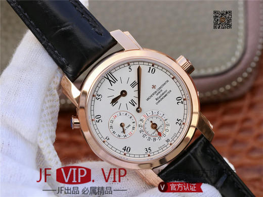 NOOB江诗丹顿马耳他系列42005两地时腕表，大气高雅，尊贵非凡 。男士腕表，皮表带，自动机械机芯，密底。 商品图1