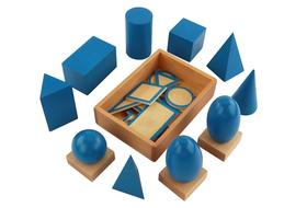 立体几何形状（内销版）+几何立体组三部卡（纸）