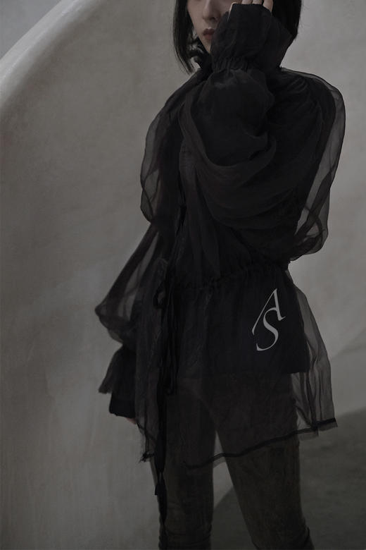 Phaedo  宫廷罩衫棉服 墨紫色/烟粉色 商品图3