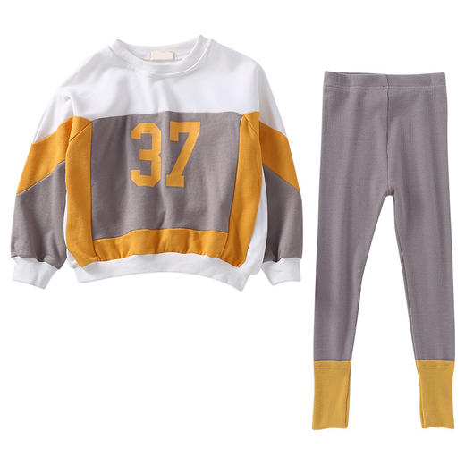 DK-CK19081新款中大童洋气网红休闲儿童运动两件套TZW 商品图4