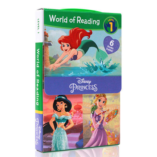 【中商原版】迪士尼阅读世界公主系列6册盒装 Level 1 英文原版 World of ReadingDisney Princess Set 5-8岁 儿童阅读分级读物 商品图0