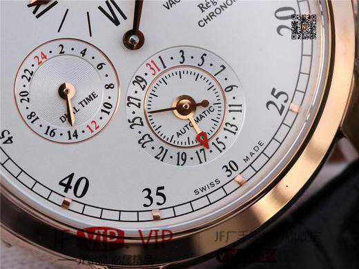 NOOB江诗丹顿马耳他系列42005两地时腕表，大气高雅，尊贵非凡 。男士腕表，皮表带，自动机械机芯，密底。 商品图4