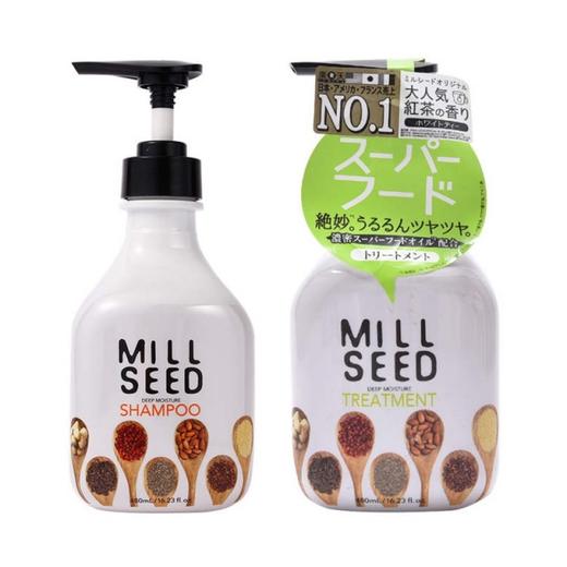[保税仓]MILL SEED 深层滋养无硅洗发水 480ML+深层滋养无硅护发素 480ML 组合装 商品图0