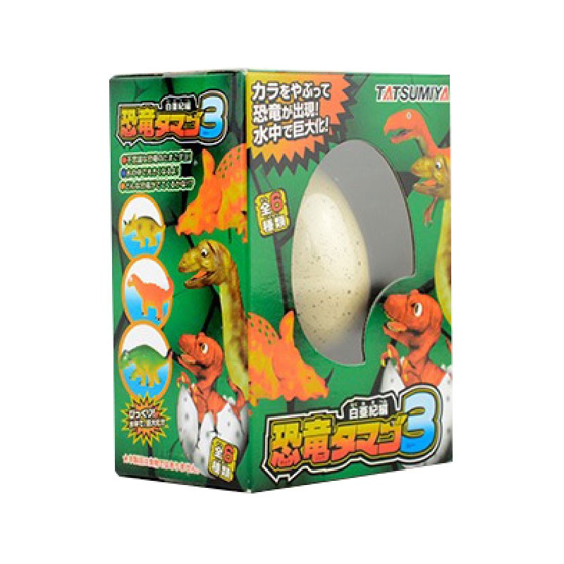 TATSUMIYA/辰巳屋 水中孵化玩具蛋 绿色恐龙蛋有票JPY带授权招加盟代理