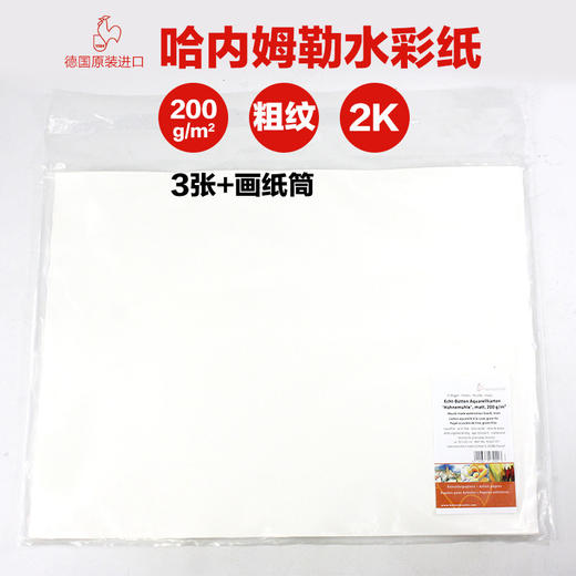德国哈内姆勒Hahnemuhle中粗纹/粗纹毛边水彩画纸 一包10张 商品图1