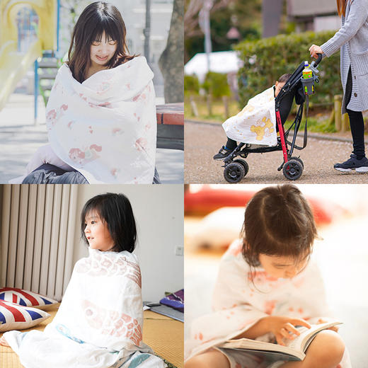 【代发】Angel DEPT.天使云朵手感棉花糖三重纱布巾120*120cm 商品图2