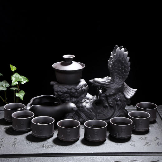 创意中式半全自动茶具套装 陶瓷整套功夫茶具礼盒装 商品图1