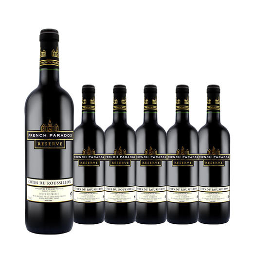 【整箱购买】法国原瓶进口红酒 茗酊古堡露喜龙红葡萄酒 French Paradox Cotes de Roussillon  750ml*6 商品图0