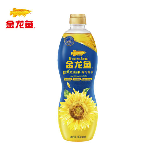 金龙鱼 食用油 阳光葵花籽油 物理压榨 900ml 单瓶装（新老包装随机） 商品图1