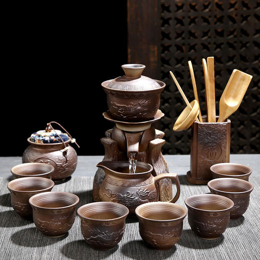 创意中式半全自动茶具套装 陶瓷整套功夫茶具礼盒装 商品图3