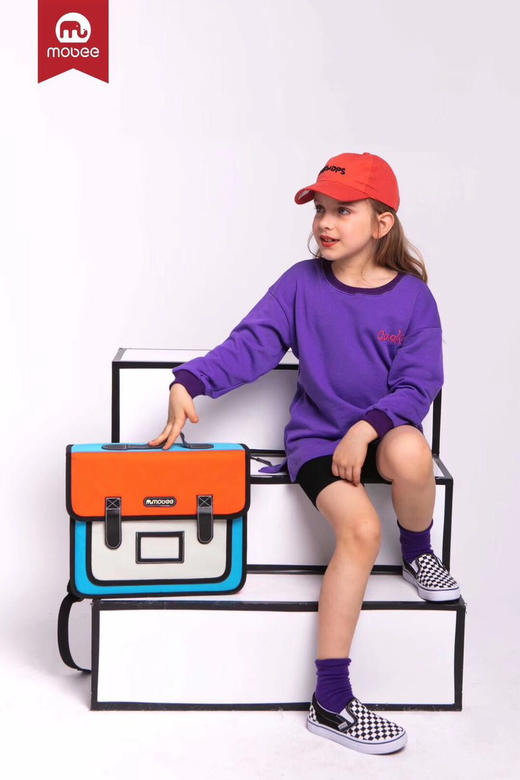 Mobee小象 男童女孩轻便双肩书包 商品图0