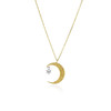 momoko｜18x14mm Crescent Moon & Star Necklace [项链 3色可选] 商品缩略图6