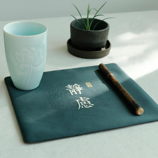 丝绣鼠标垫⎮电脑办公布艺复古素雅鼠标垫 商品图1