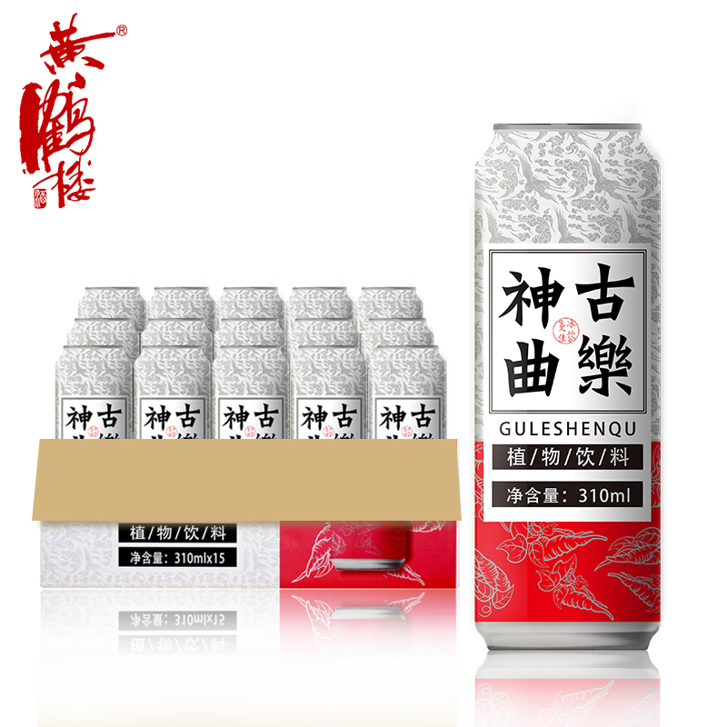 【酒厂自营】古乐神曲 天然植物饮料310ml 整箱装15瓶