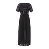 EITIE爱特爱女装夏季重工亮片黑色长款礼服连衣裙薄5977619 商品缩略图4
