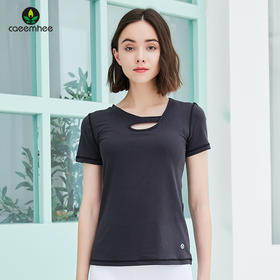卡益短袖上衣KE03127不含胸垫女士瑜伽服健身服